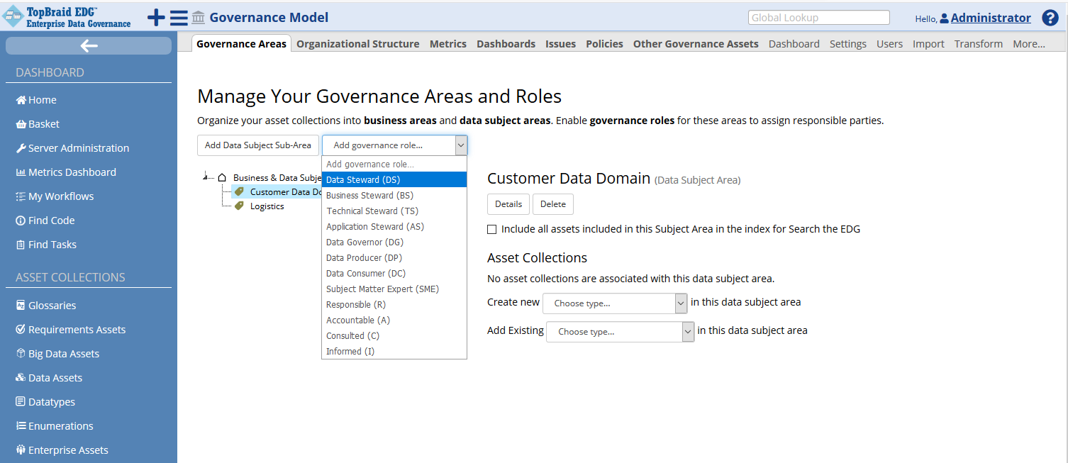 TopBraid EDG Add Data Steward