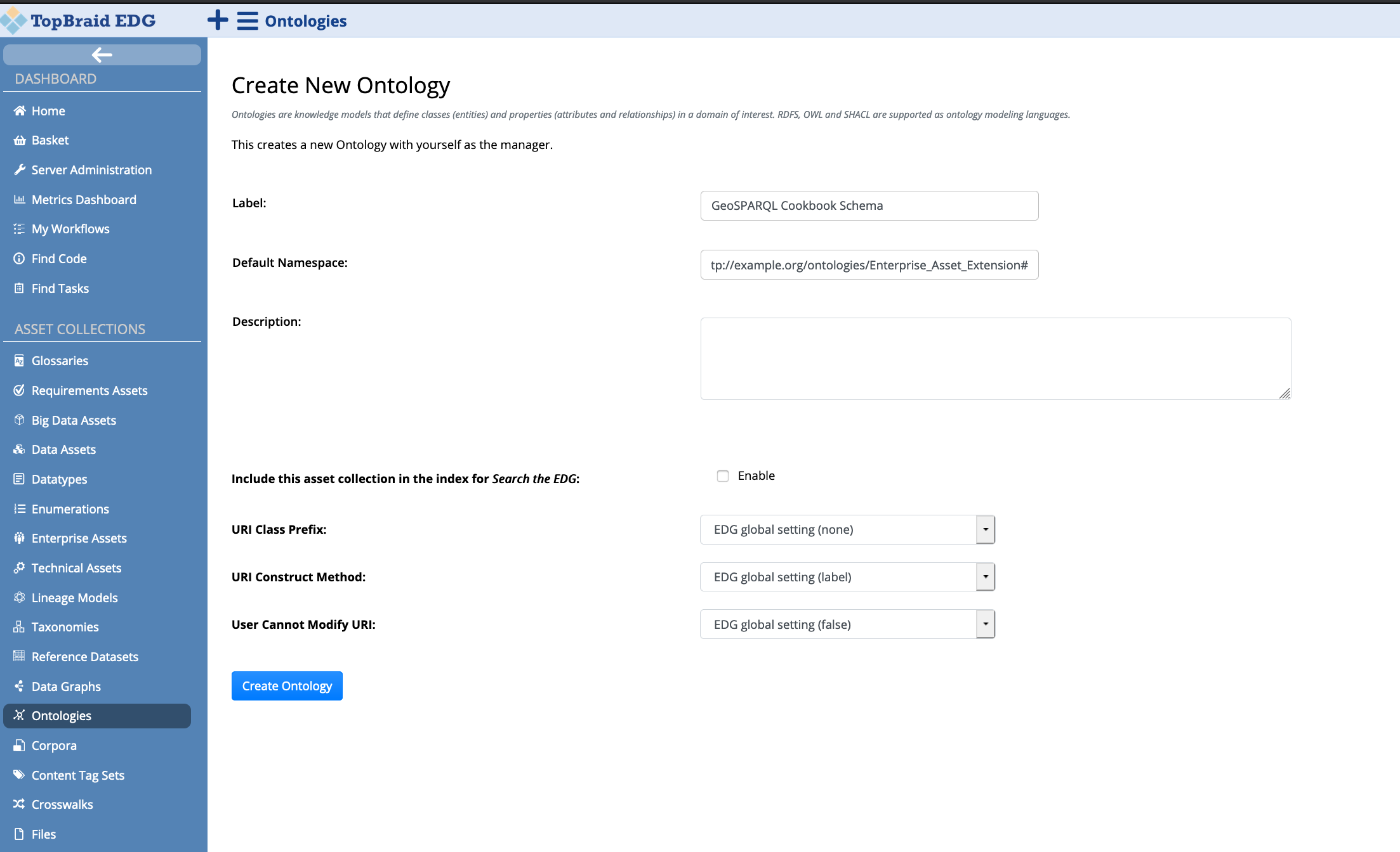 Create Ontology