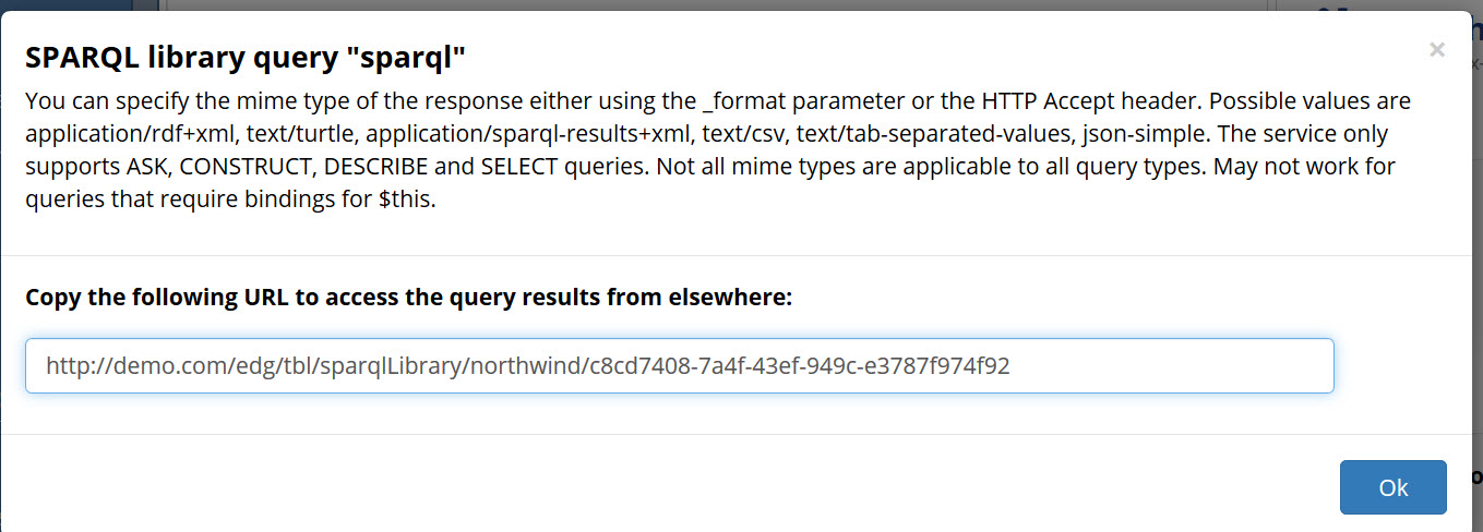 TopBraid EDG SPARQL Library Query Example