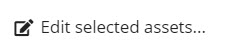 TopBraid EDG Edit Selected Assets Option