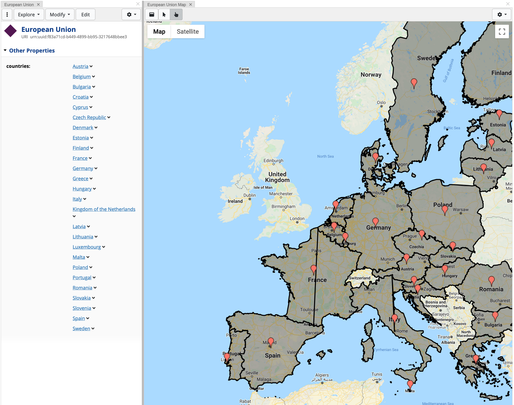 Context Map Action