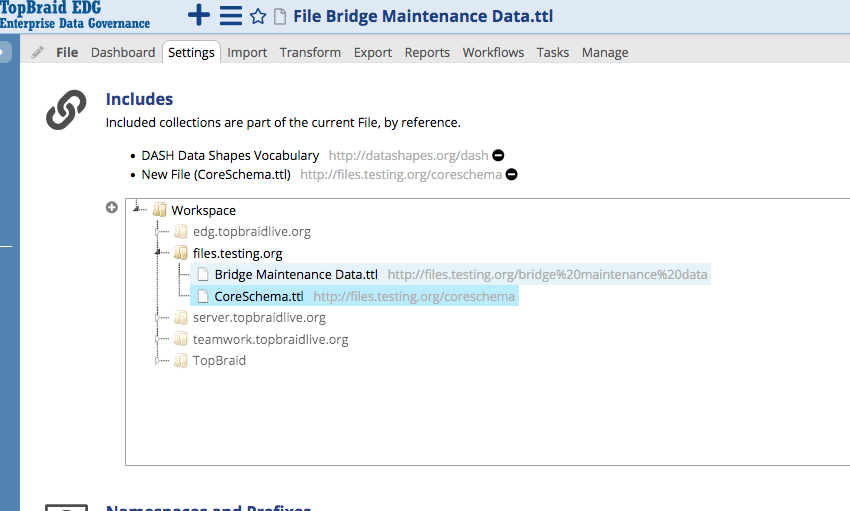 TopBraid EDG Files Includes