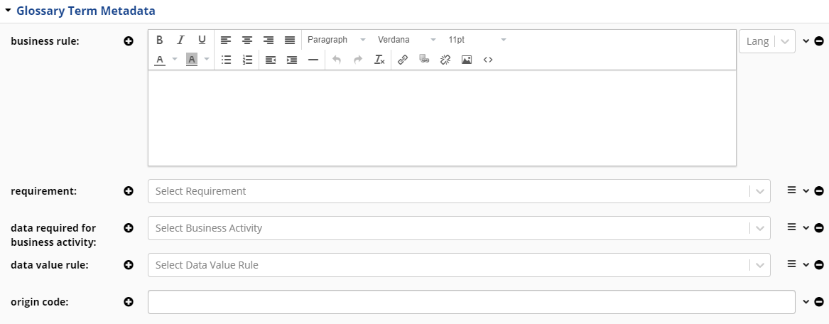 TopBraid EDG Glossary Term Metadata